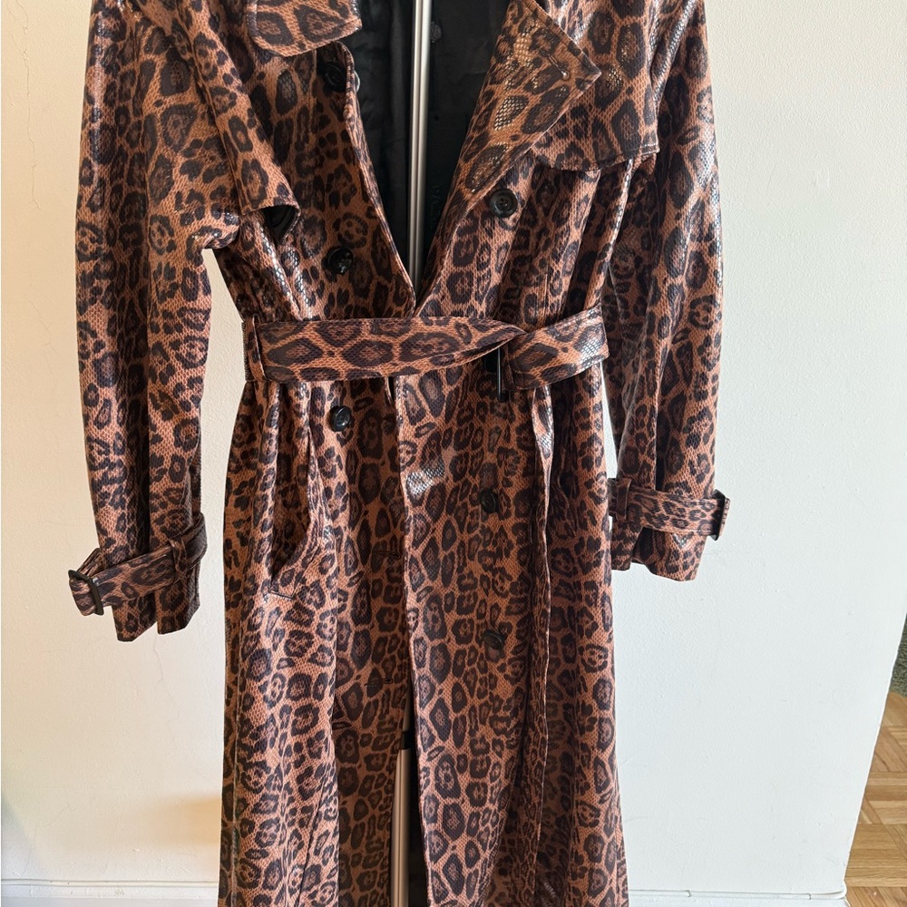 Fashion Nova Leopard Print Coat